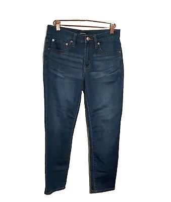 J.Crew Toothpick Jeans Womens 27 Petite Skinny 9” Rise Medium Wash 5 Pocket Blue • $15.39