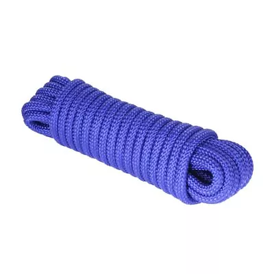 3008.0271 16-Strand Diamond Braid Utility Rope - 1/4  X 100' Blue • $12.87