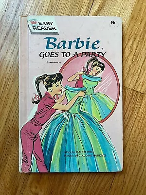 Vintage Wonder Books - Barbie Goes To A Party - Hard  Cover 1964 • $10