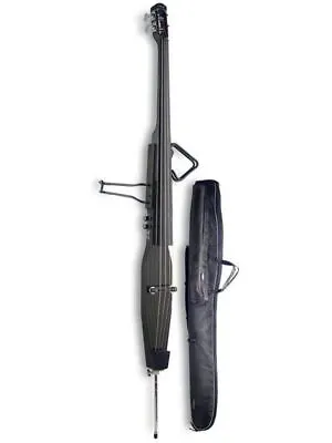 Stagg EDB-3/4 BK Electric Upright Double Bass With Gig Bag Satin Black • $879.99