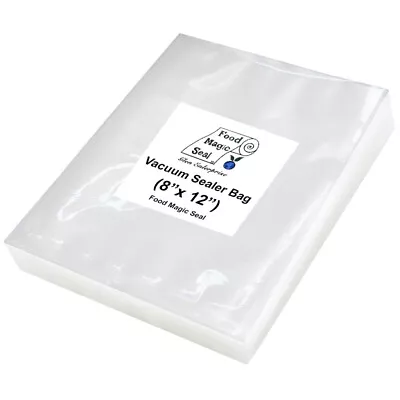 200-8x 12 Bags Food Magic Seal For Vacuum Sealer Food Storage Bags! Great $Saver • $27.49