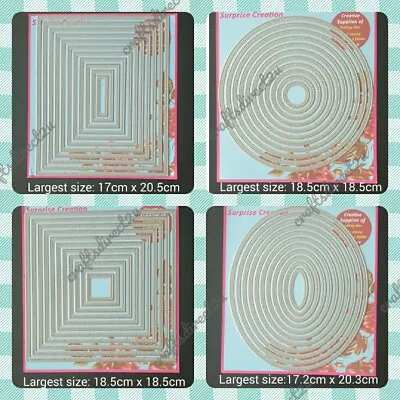 Metal Cutting Die - Dash Edge - Extra Large - RECTANGLE CIRCLE SQUARE OVAL  • £14.99