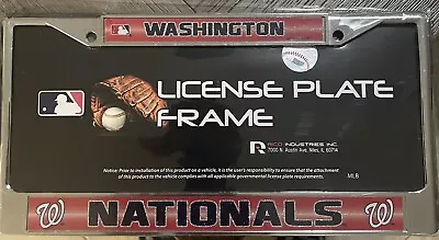 New Sealed MLB Washington Nationals Car Truck License Plate Frame • $0.99