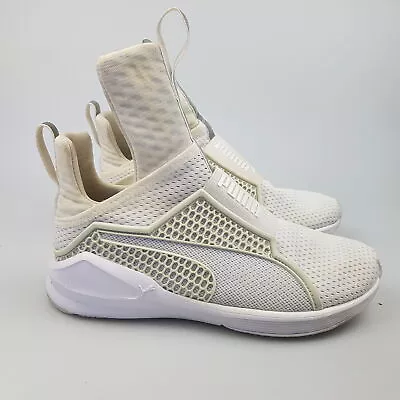 $59.99 • Buy Girl's PUMA 'Fenty Trainer Rihanna' Sz 5 US Shoes White Slip | 3+ Extra 10% Off