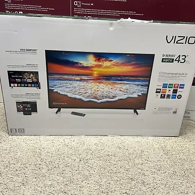 New In Sealed Box Vizio  D-Series HDTV 43’’ Chrome Cast Built In • $350