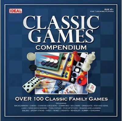 Classic Games Compendium By IDEAL - Over 100 Family Games New & Sealed! • £19.99