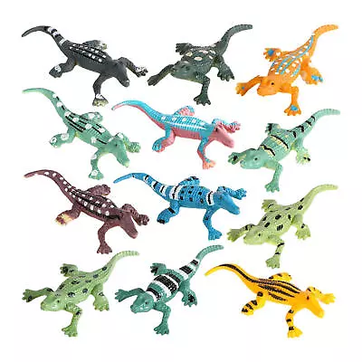 12 Pieces Realistic Crocodile Action Figure Alligator Party Play Set Toys • $22.91