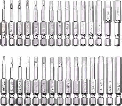 Hex Head Allen Wrench Drill Bit Set Screwdriver Socket 1/4 Inch Shank 30 PCS!!! • $15.60