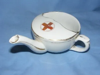 Invalid Feeding Cup Red Cross WW1 Hospital Soldier Feeder Medical Antique Old • £20