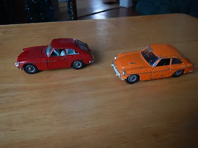 Vintage Corgi Orange MGC GT And Red MGB GT • $185