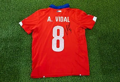 £295 • Buy Arturo Vidal SIGNED Chile Shirt Genuine Autograph AFTAL COA