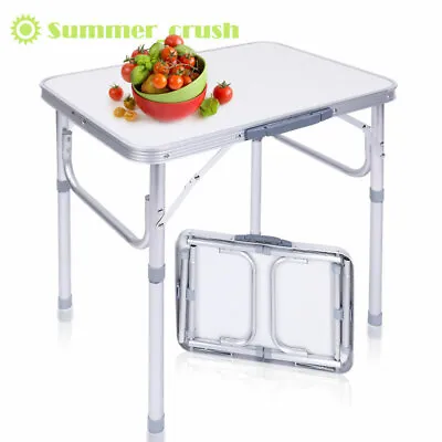 £19.19 • Buy Portable Folding Camping Table Aluminium Carry BBQ Desk Kitchen Outdoor Picnic