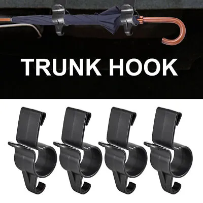 4x Car Trunk Umbrella Hanger Bag Holder Fixing Hanging Hook Black Accessories • $7.16