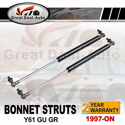 Pair For Nissan GU GR Patrol Bonnet Gas Struts Wagon Ute Y61 1997-2012 • $18.88