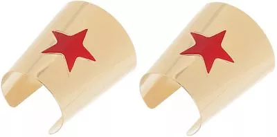 $12.88 • Buy WONDER WOMAN CUFFS Cuff Bracelet Set COSTUME Cosplay JUSTICE LEAGUE