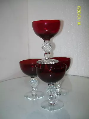 Morgantown Red Golfball Goblets • $150