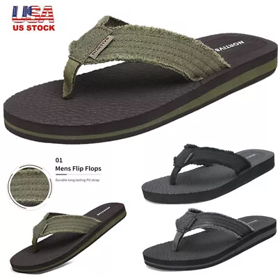 NORTIV 8 Men's Flip Flops Beach Sandals Lightweight EVA Sole Comfort Thongs • $15.99