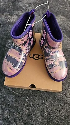 NEW UGG Women Classic Clear Mini Marble Violet Night Size 8 • $65