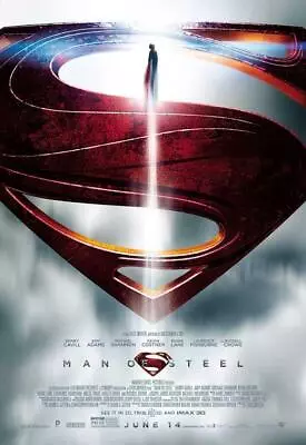 MAN OF STEEL Movie POSTER 27 X 40 Henry Cavill Amy Adams E • $24.95