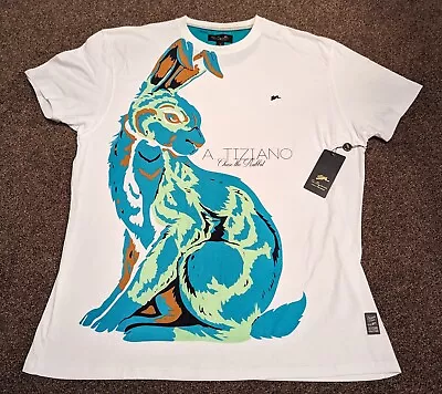 Men A.TIZIANO 3 XL Chase The Rabbit NWT Crew Neck Shirt Premium Apparel  • $20