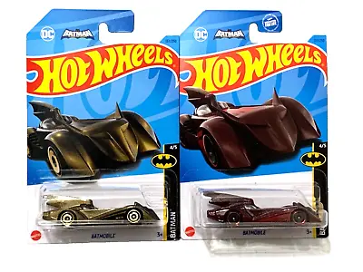 2023 Hot Wheels Batman 137/250 Lot Of Two: New Bronze + Red • $10.95