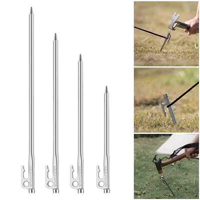 Quality Ground Nail Stainless Steel 20/25/30/35cm Accessories Naturehike • £17.38