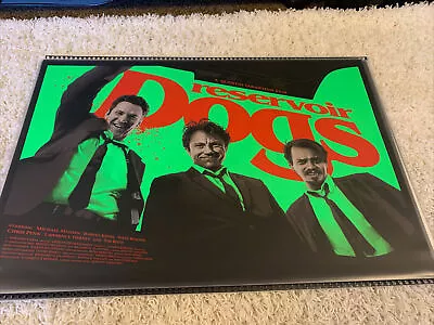 Quentin Tarantino Reservoir Dogs Poster Screenprint Marko Manev 1/1 Neon Green • $125