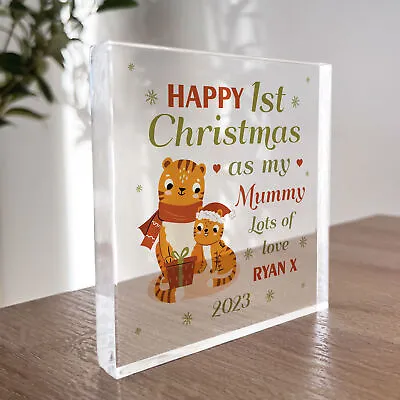1st Christmas As My Mummy Gift Personalised Plaque Christmas Gift For Mummy • £9.99