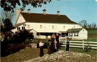 Vintage Amish Hex Sign Barn Postcard 1969 • $11.95