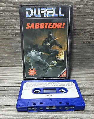 Vintage Durell Saboteur Cassette Game ZX Spectrum 48K Martial Arts Mercenary • $89.95