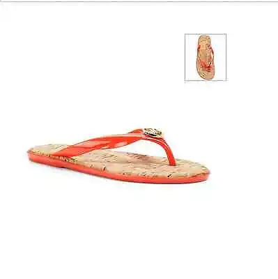 NEW Women MICHAEL Michael Kors Jet Set Jelly Flip Flop Sandals Mandarin 678 • $35.99