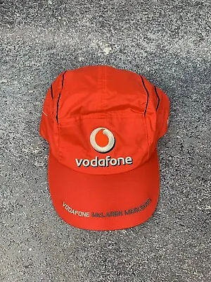 Vodafone Mclaren Mercedes F1 Formula One Racing Team Pit Stop Hat Cap Red • $35