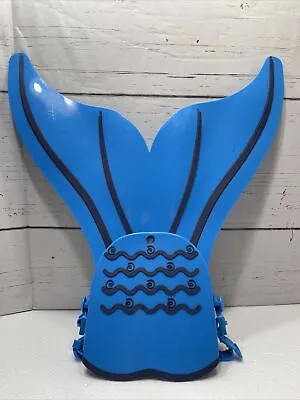 Mermaid Swim Tail Kids Monofin Mermaid Fun Swimwear Blue Plastic Swimming • $14.99