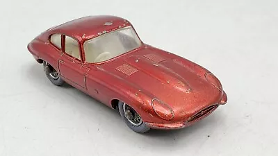 Vintage Lesney  E  Type Jaguar Red Car Toy Gray Tires No.32 - Made In England • $19.67