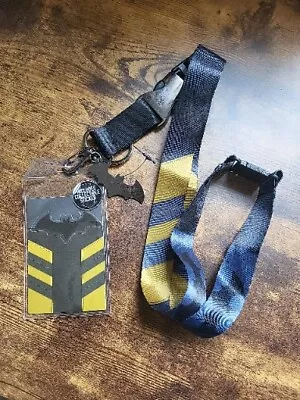 Batman Suit-Up Lanyard Grey - Bat Signal Charm - Bioworld  • $12