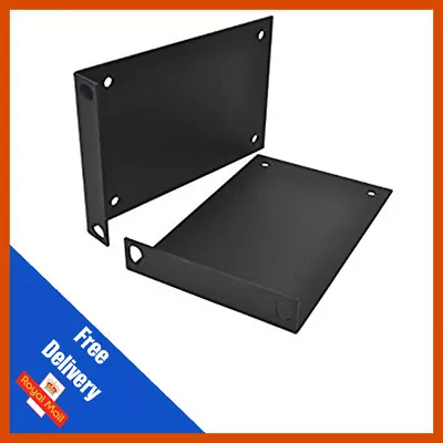 2u Rack Mounting Bracket - Steel - Black Powder Coated | Sold In Pairs 2 X  • £8.99