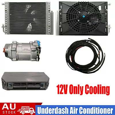 12V Underdash Air Conditioning Evaporator Air Conditioner Kit AC Compressor Auto • $1349.99