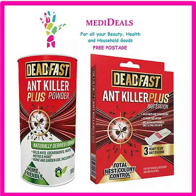 Deadfast Ant Killer Plus Bait Station  OR  Dead Fast Ant Killer Powder 150g • £6.80