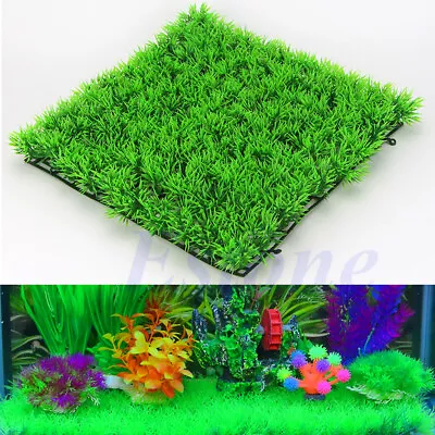 Aquarium Artificial Grass Freshwater Saltwater Fish For Turf Green Plant • $10.84