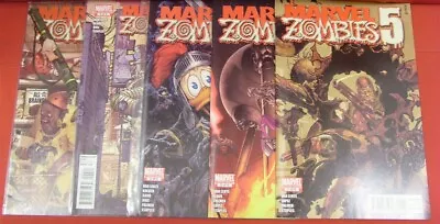 Marvel Zombies 5 1-5 Comic Set Complete Van Lente Lopez Palmer Blanco 2010 Nm • $25