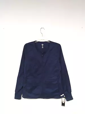 NEW Med Couture Women's 2-Pocket Zip-Front Warm Up Scrub Jacket Size Small 8687 • $9.99