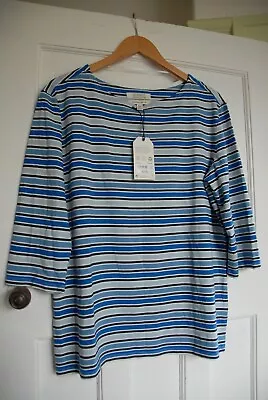 £16 • Buy Seasalt Sailor Top Size 16 BNWT S/S 2023 Odessa Blue Sky
