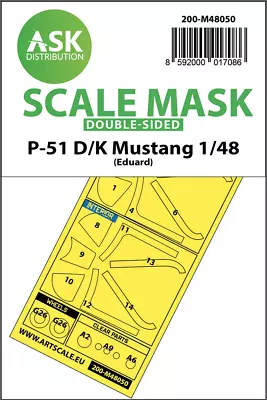 Art Scale Kit 1/48 P-51D/K Mustang Double-sided Paint Masking For Eduard Kits • $16.50