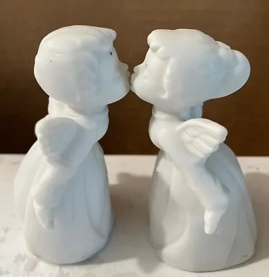 Vintage Bone China Kissing Angel Figurines • $10.99