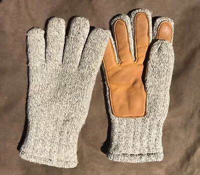 Vtg Sta Soft Ragg Wool Deerskin Palm Mens Gloves M/l Euc Made In Usa 🔥🇺🇸 • $50