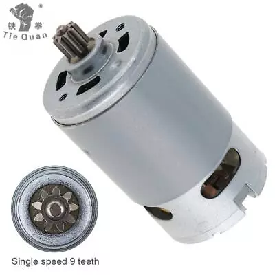 12V DC Motor With High Torque Gear Box And Single Speed 9 Teeth For Electric • £10.75