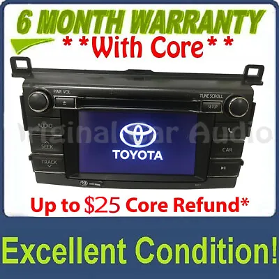 $279 • Buy 2013-2015 Toyota RAV4 OEM Factory SAT Radio Touch Screen MP3 CD PLAYER 100067