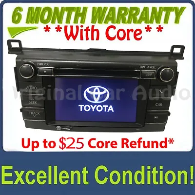 2013-2015 Toyota RAV4 OEM Factory SAT Radio Touch Screen MP3 CD PLAYER 100067 • $251.10