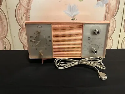 Vtg Pink Sears Silvertone Alarm Clock & Radio Working/Non-Working Condition • $47