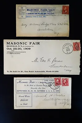 US 1800s To Early 1900s Various Stamped Masonic Covers Collection • $113.75